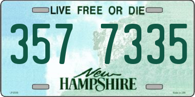 NH license plate 3577335