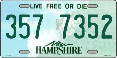 NH license plate 3577352