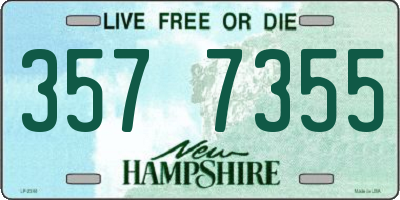 NH license plate 3577355