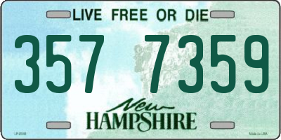 NH license plate 3577359