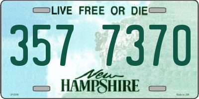 NH license plate 3577370