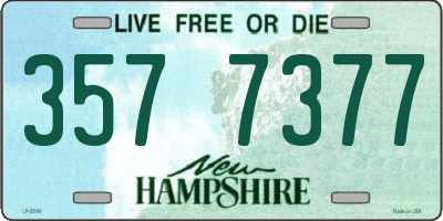 NH license plate 3577377