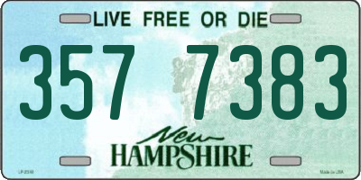 NH license plate 3577383