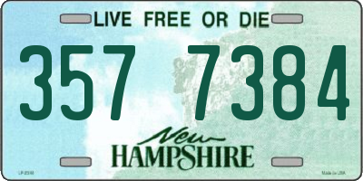 NH license plate 3577384