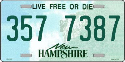 NH license plate 3577387