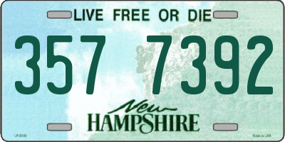 NH license plate 3577392
