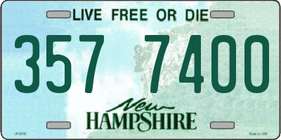 NH license plate 3577400