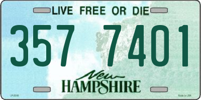NH license plate 3577401