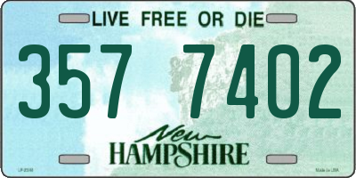 NH license plate 3577402