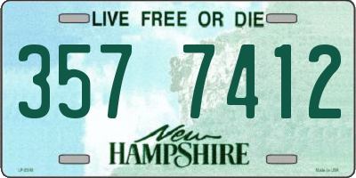 NH license plate 3577412