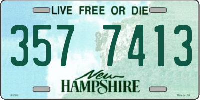 NH license plate 3577413