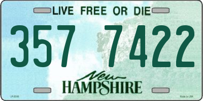 NH license plate 3577422