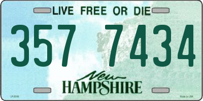 NH license plate 3577434