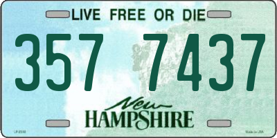 NH license plate 3577437