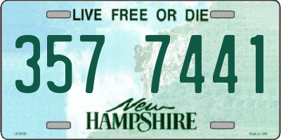 NH license plate 3577441