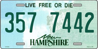 NH license plate 3577442