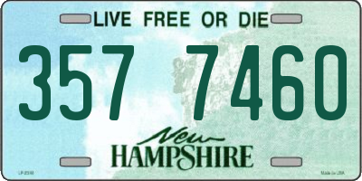 NH license plate 3577460