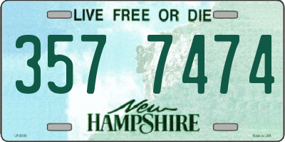 NH license plate 3577474