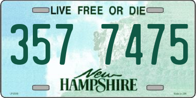 NH license plate 3577475