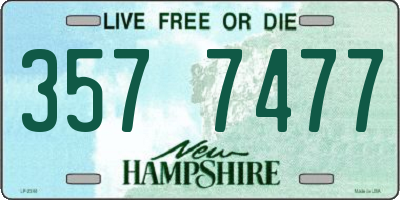 NH license plate 3577477