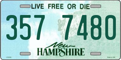 NH license plate 3577480
