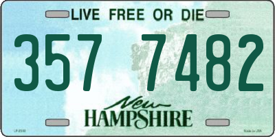 NH license plate 3577482
