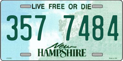 NH license plate 3577484