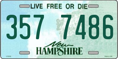 NH license plate 3577486