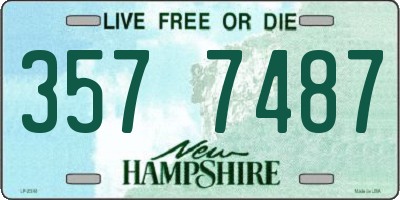NH license plate 3577487