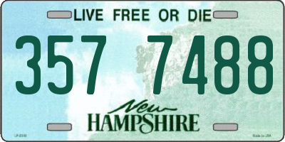 NH license plate 3577488
