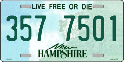 NH license plate 3577501