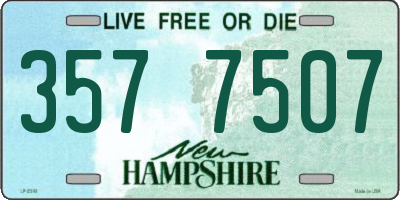 NH license plate 3577507