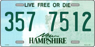 NH license plate 3577512