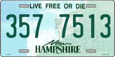 NH license plate 3577513