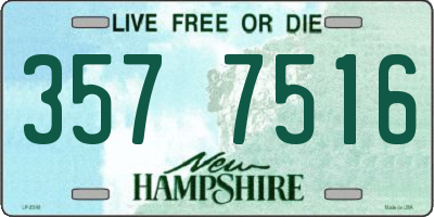 NH license plate 3577516