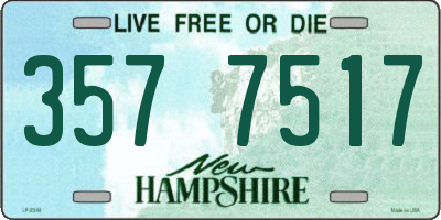 NH license plate 3577517