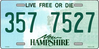 NH license plate 3577527