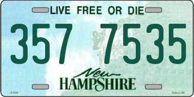 NH license plate 3577535