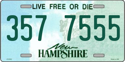 NH license plate 3577555