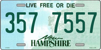 NH license plate 3577557