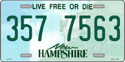 NH license plate 3577563