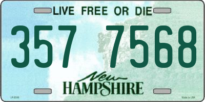 NH license plate 3577568