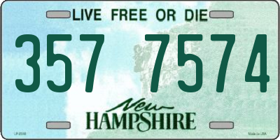 NH license plate 3577574