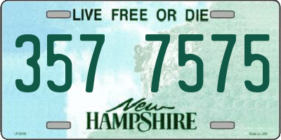 NH license plate 3577575