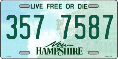 NH license plate 3577587