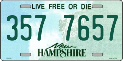 NH license plate 3577657