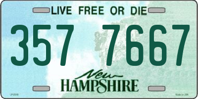 NH license plate 3577667