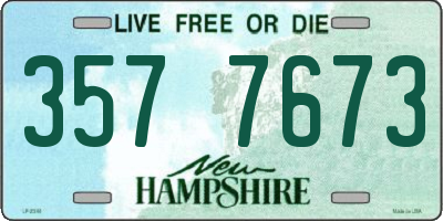 NH license plate 3577673