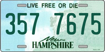 NH license plate 3577675