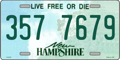 NH license plate 3577679